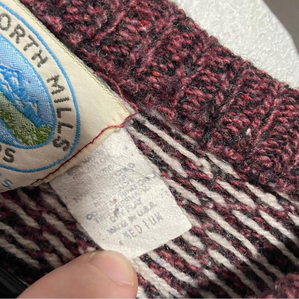 Women's Burgundy and Cream Sweater royal north mills outfitters - Picture 3 of 4